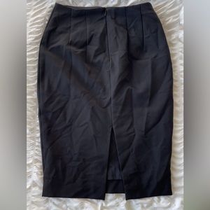 Black midi skirt from Express